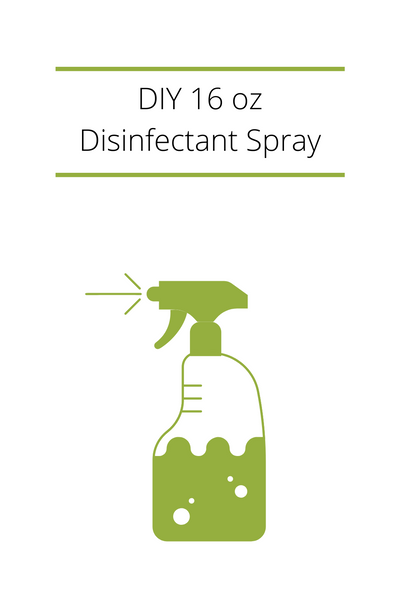 simple DIY surface disinfectant spray