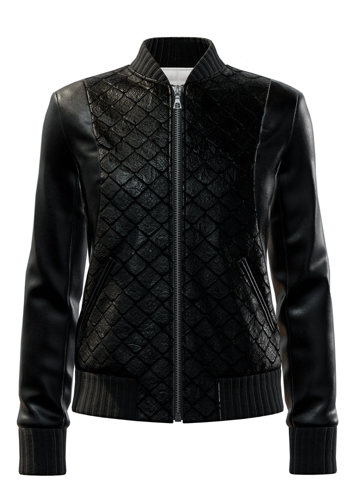 Exotic Fishscale and Classic Lambskin in All Black <a class="price-for-collection">$2330</a>