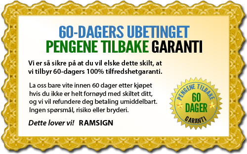 60 dagers pengene tilbake garanti