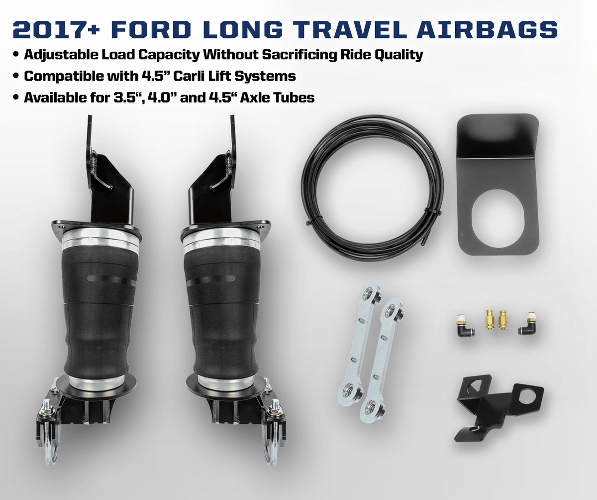 '17Current Ford F250/F350 Carli Long Travel Air Bag System4.5" Lift