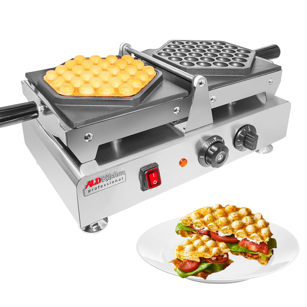 ALD Kitchen Puffle Waffle Maker Professional Rotated Nonstick ALD Kitchen 110V US Plug 