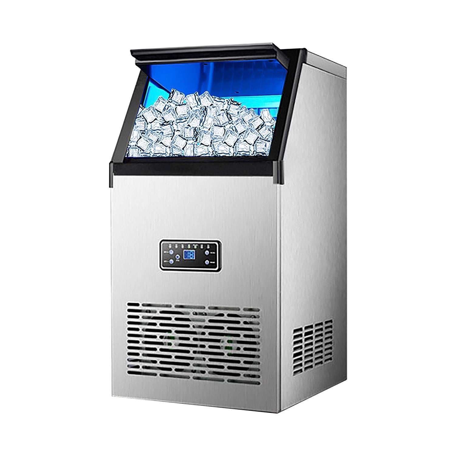 ALDKitchen Commercial Ice Maker 80 KG per 24H Automatic Ice Making