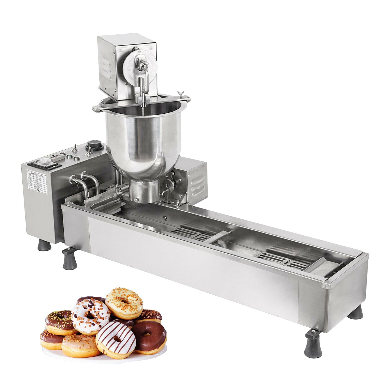 motto canvas ziel ALDKitchen Mini Donut Maker Commercial | Automatic Doughnut Machine | 3  Nozzles Set | Stainless Steel