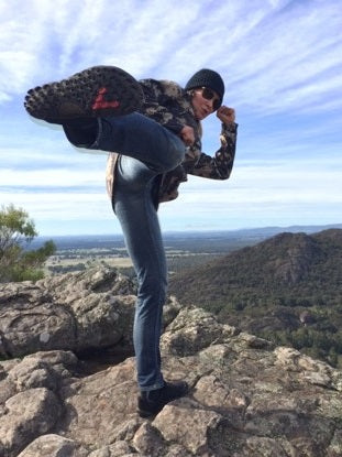 Ostepath Andrea Wheatley wearing Vivobarefoot Shoes while Hiking | Sole Mechanics Blog Post