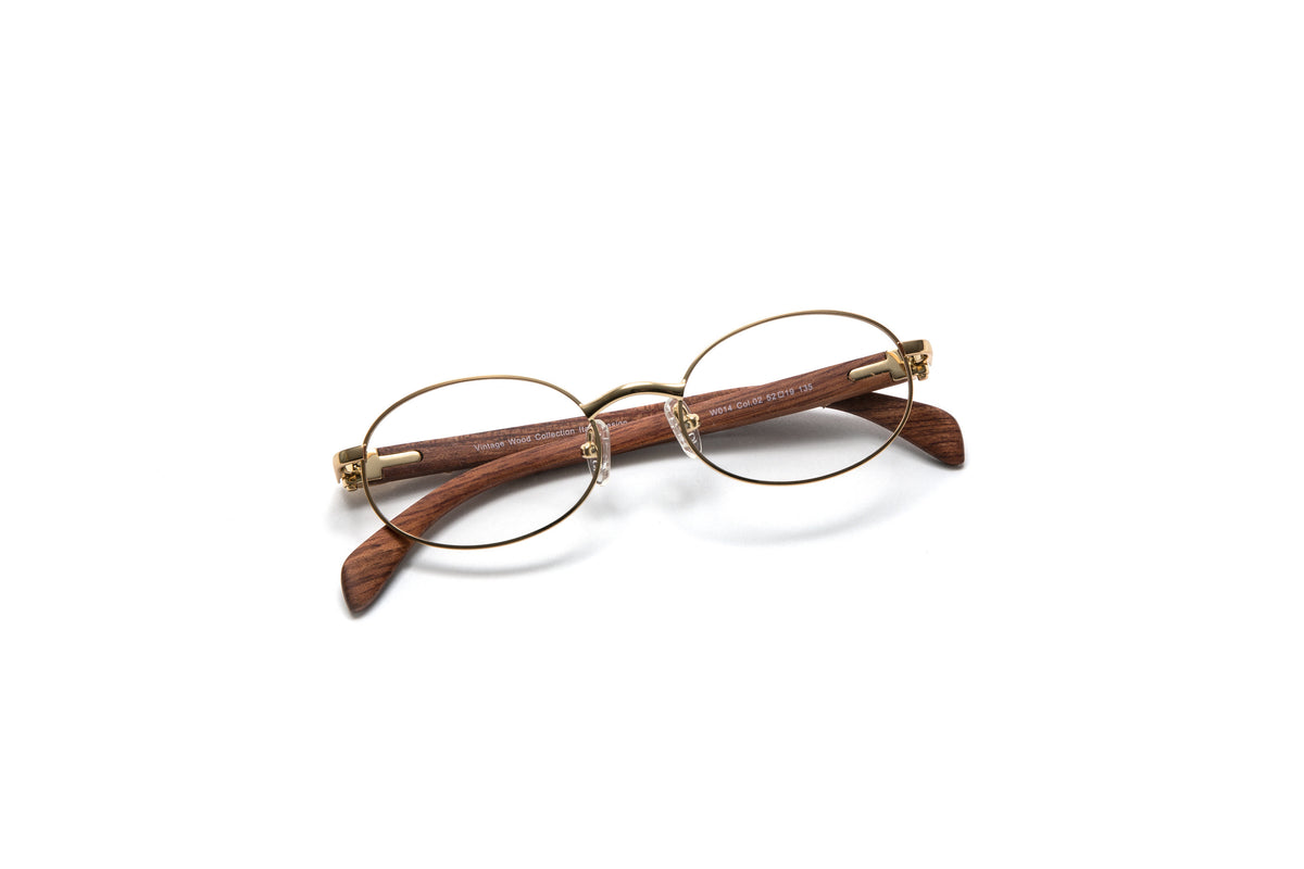 cartier oval wood frame glasses