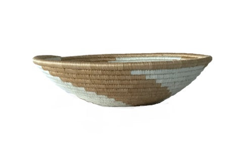Black XLRB01 Decorative Woven Bowl Handmade in Rwanda ~16 Tan X-Large Hand Woven African Basket Brown 