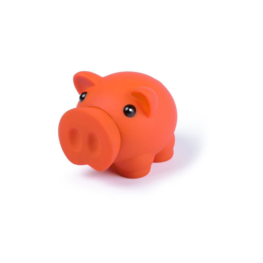 orange piggy bank