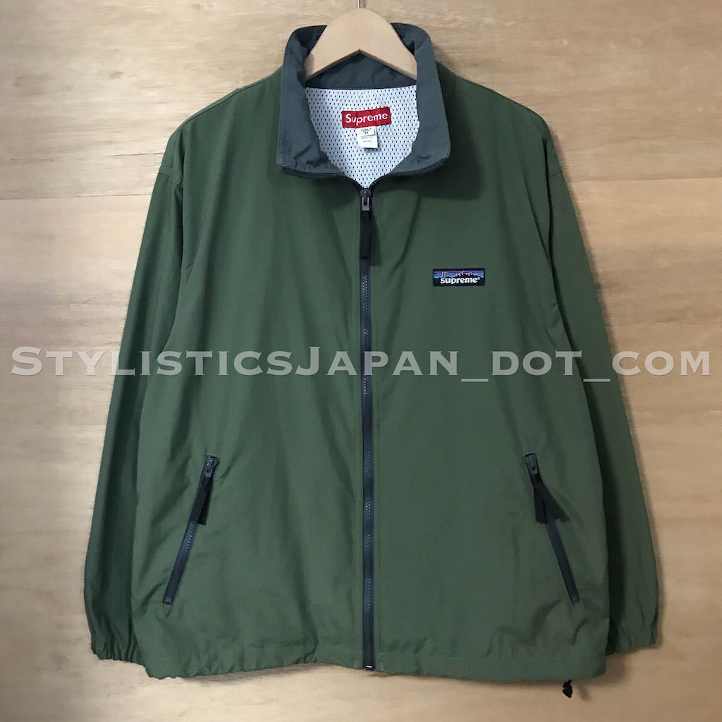 supreme sherpa lined nylon zip up jacket