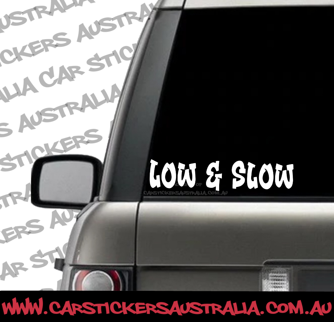 low and slow car decal