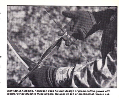 Archer Byron Ferguson glued leather strips onto a cheap pair of gloves to accomplish this goal while keeping his other fingers warm.