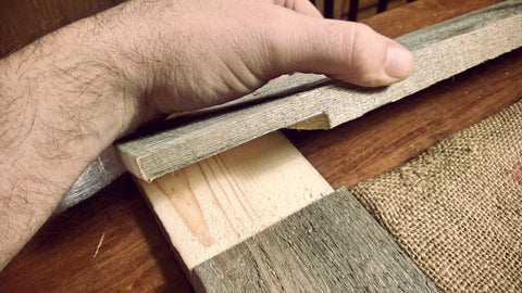 After cutting out the lap joints the boards should overlap each other creating resulting in a frame the width of one board.