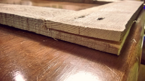 The lap joints may not be perfect, but that is part of the rustic charm. Plus, glue and clamps will take care of that.