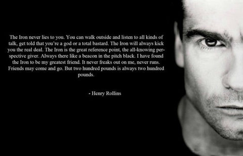 USING FITNESS TO BECOME A BETTER MAN Wolf and Iron Henry Rollins