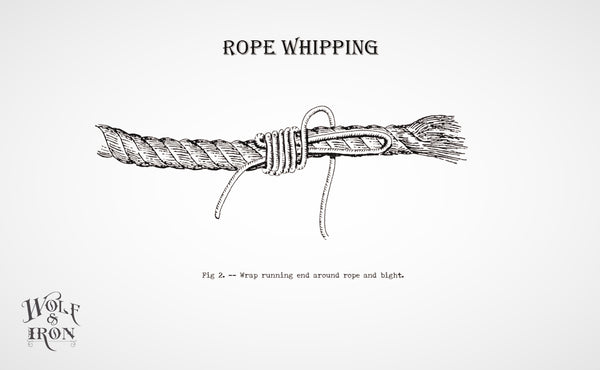 wolf and iron how to tie whip knot 2