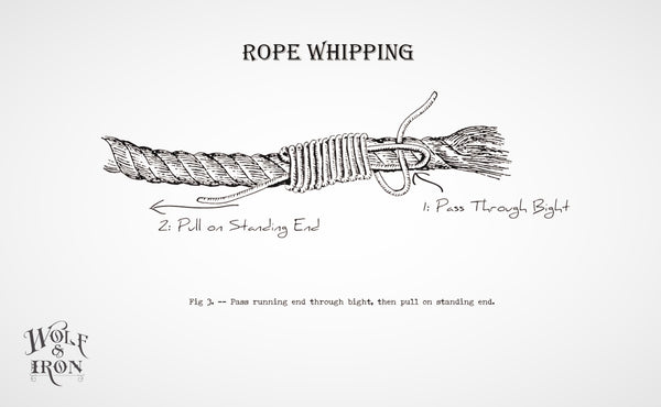 wolf and iron how to tie whip knot 3
