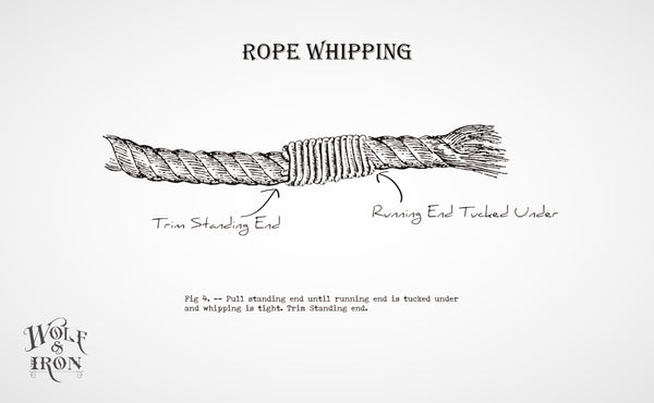 wolf and iron how to tie whip knot