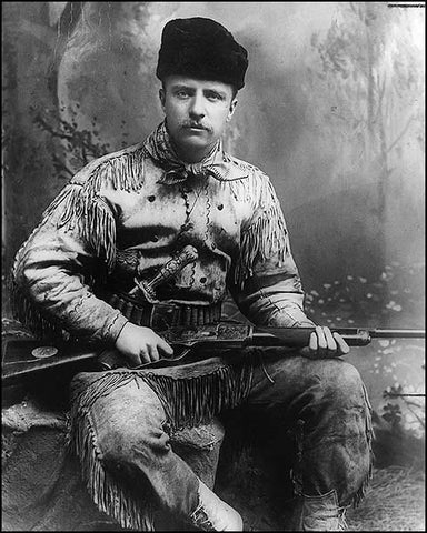 A Young Roosevelt with his 1876 45-75 Winchester Rifle