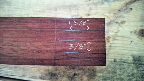Measurements are approximate. Make sure to add extra width for the sanding process.