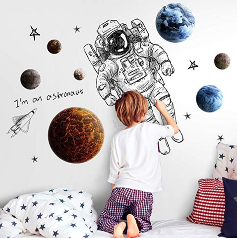 astronaut wall stickers