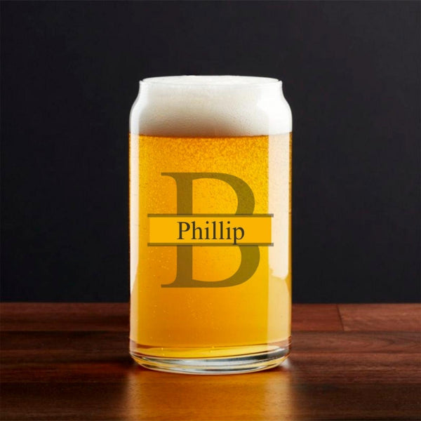 engraved pint glass