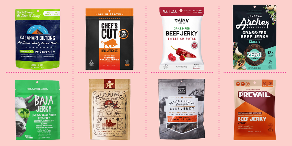 bags of the best beef jerky brands featuring country archer zero sugar