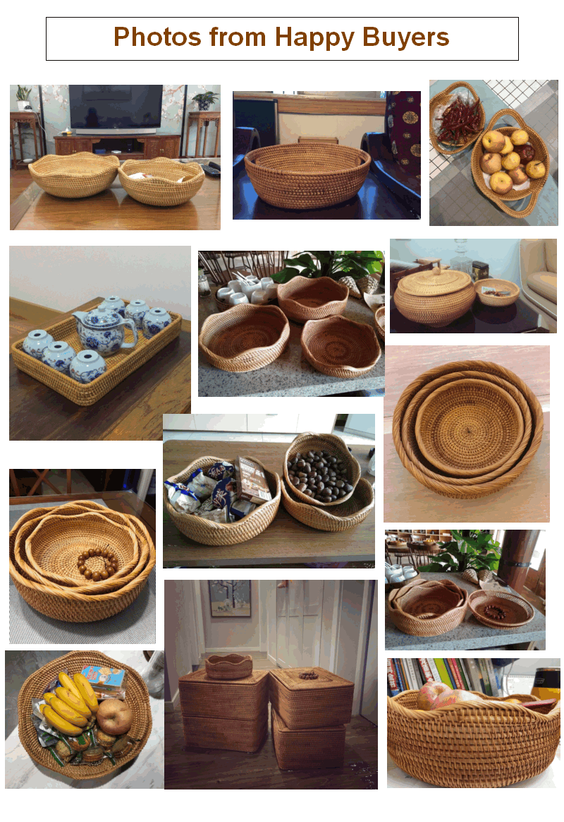 Vietnam Handmade Round Basket