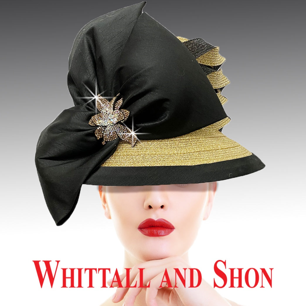 Whittall & Shon Gold-Black Lantern 2882 Hat Spring 2022 – My Dress Co by Dress Code