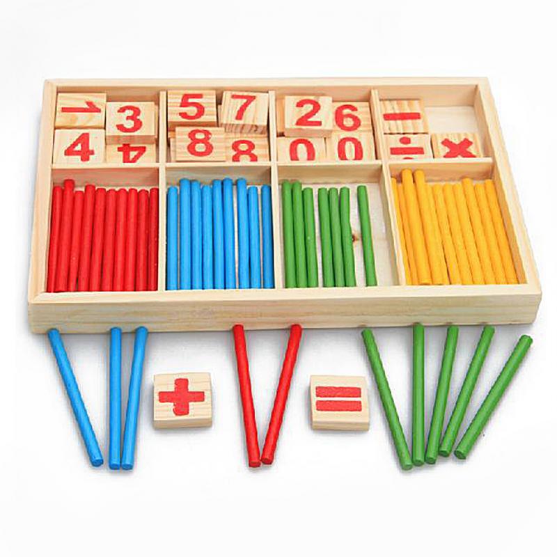 Counting Sticks Mathematics Teaching Aid Kids Preschool Math Learning Toy  H5 