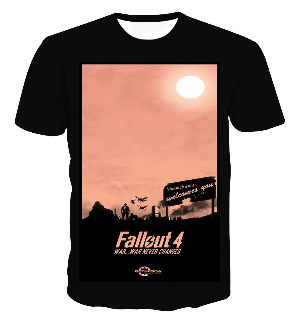 Fallout 4 War Never Changes Vintage T Shirt Game Geek Shop