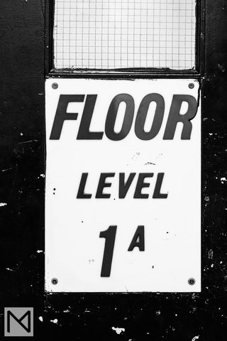 Welbeck Street Car Park Floor level signage © Nick Miners Photography