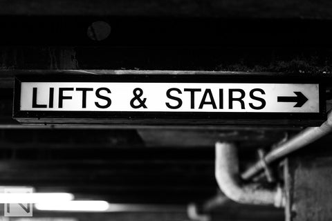Welbeck Street Car Park Interior signage © Nick Miners Photography