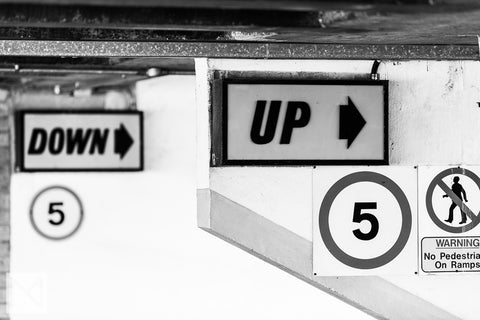 Welbeck Street Car Park Contrasting Signage © Nick Miners Photography