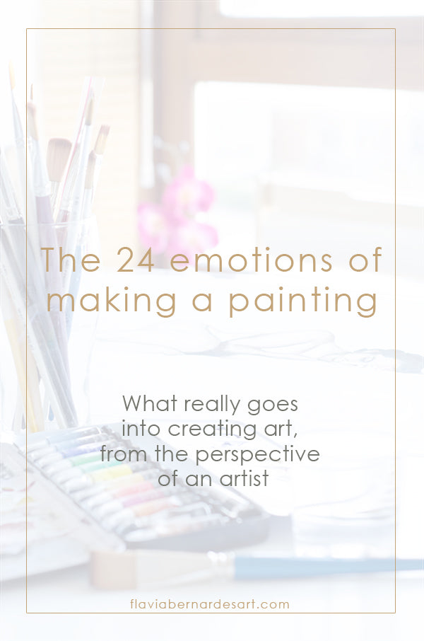 24 emotions of making a painting