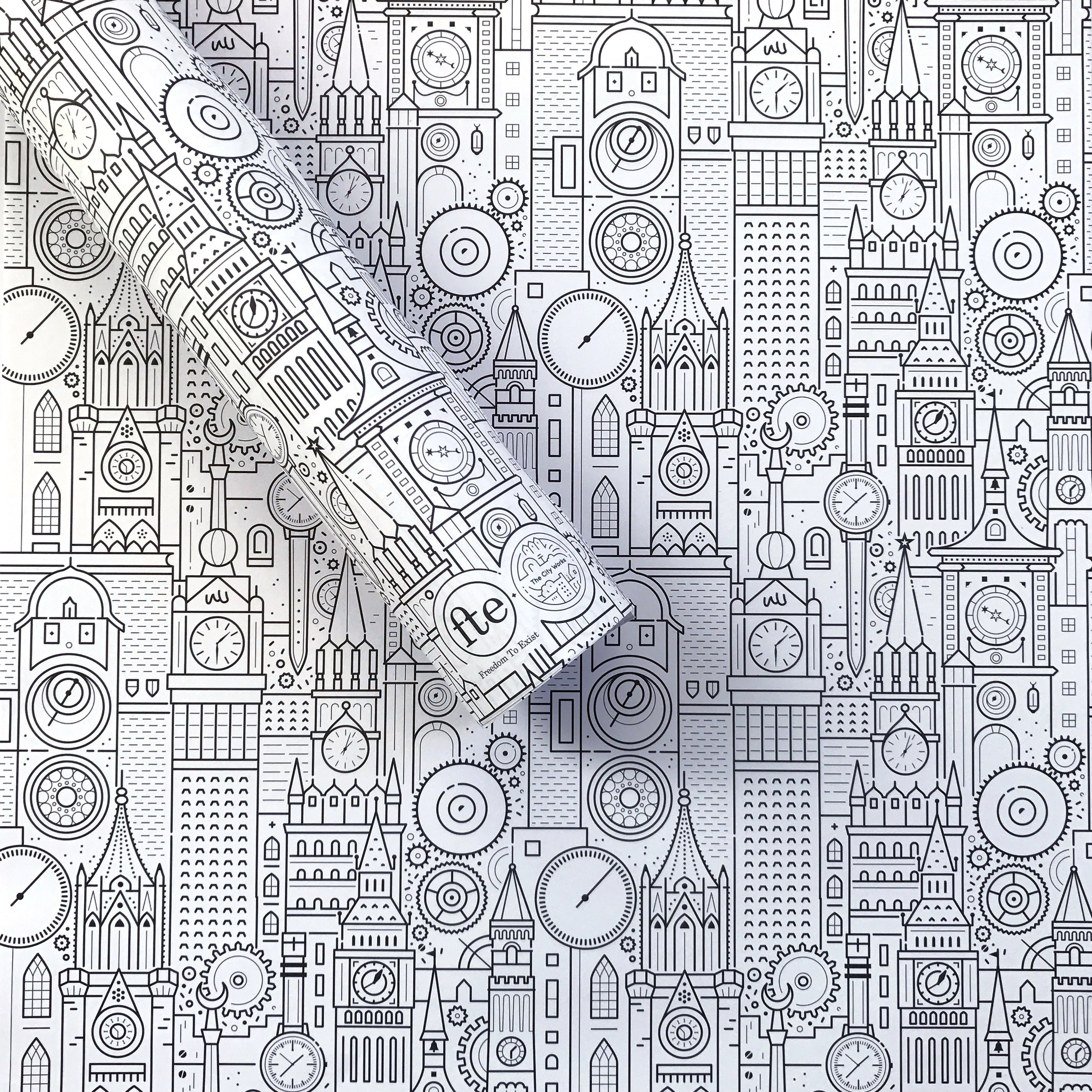 freedom to exist - gift wrap - sunny todd prints - the city works 