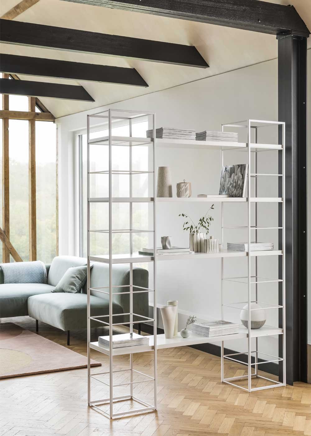 Tower Shelving - White - Heal's - Kirsty Whyte Design 