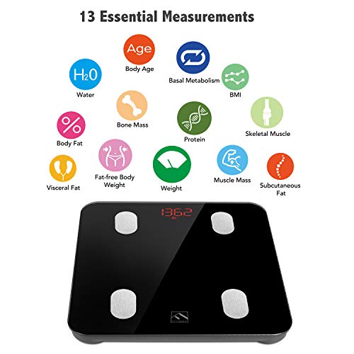 Bluetooth Body Fat Scale Fitindex Smart Wireless Digital Bathroom Weight Scale Body Composition Monitor Health Monitor With Ios And Android App For