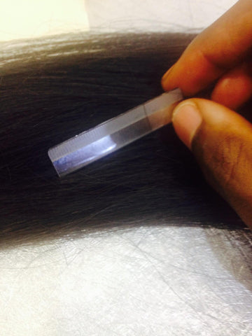 the razor test is a good way to know if your hair extensions are human and not synthetic fibers as well. 