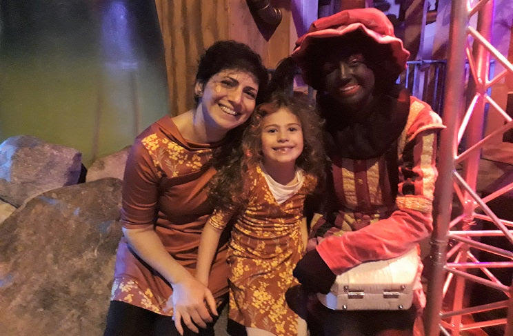 Moeder Dochter Jurken - Just Like Mommy'z - met sinterklaas