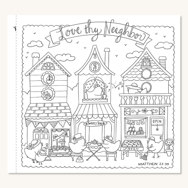 matthew 22 39 coloring pages