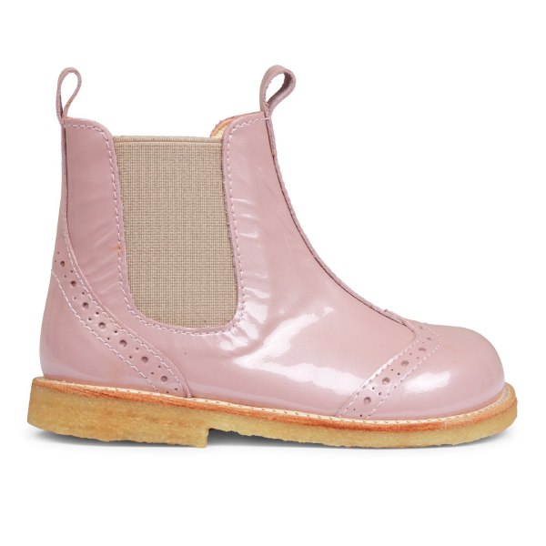 Angulus Chelsea støvler i pink/beige til børn -