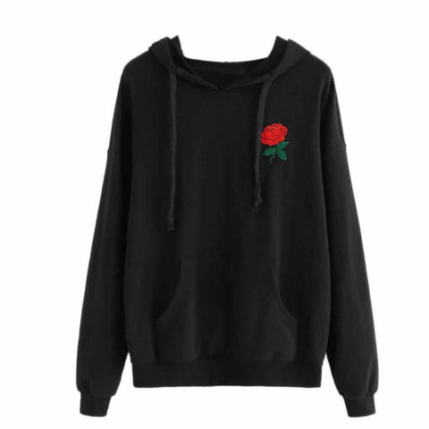 Rose Appliques Sweatshirt