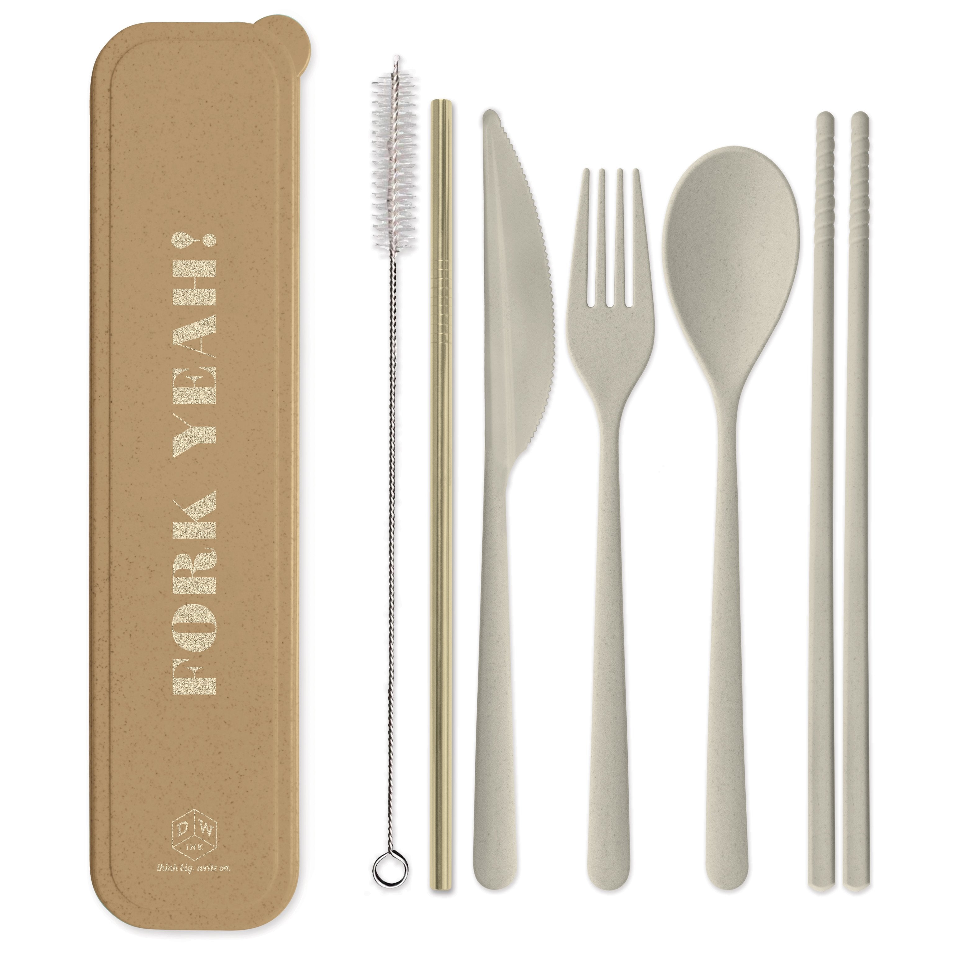 Portable Travel Cutlery Box Tableware Chopsticks Spoon Storage Case Organizer 