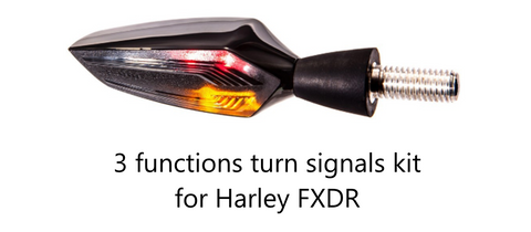 3 functions turn signals kit harley fxdr