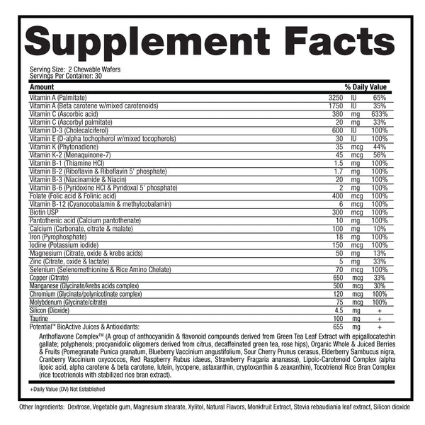 Potential - Patented for Learning Supplement Facts