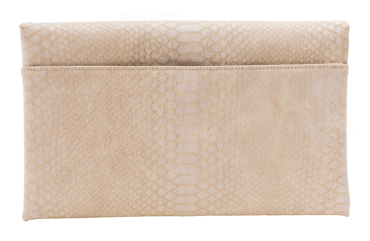 taupe clutch purse