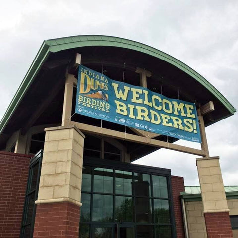 Outdoor vinyl banner for Indiana Dunes Birding Festival