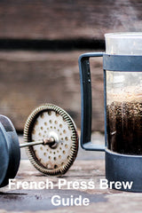 brewing coffee in french press