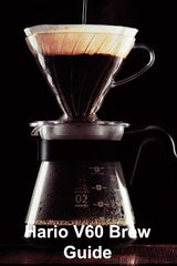 brewing coffee in hario v60 dripper