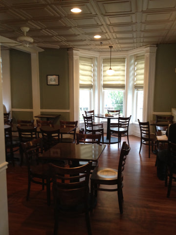 coffeehouse front dining area