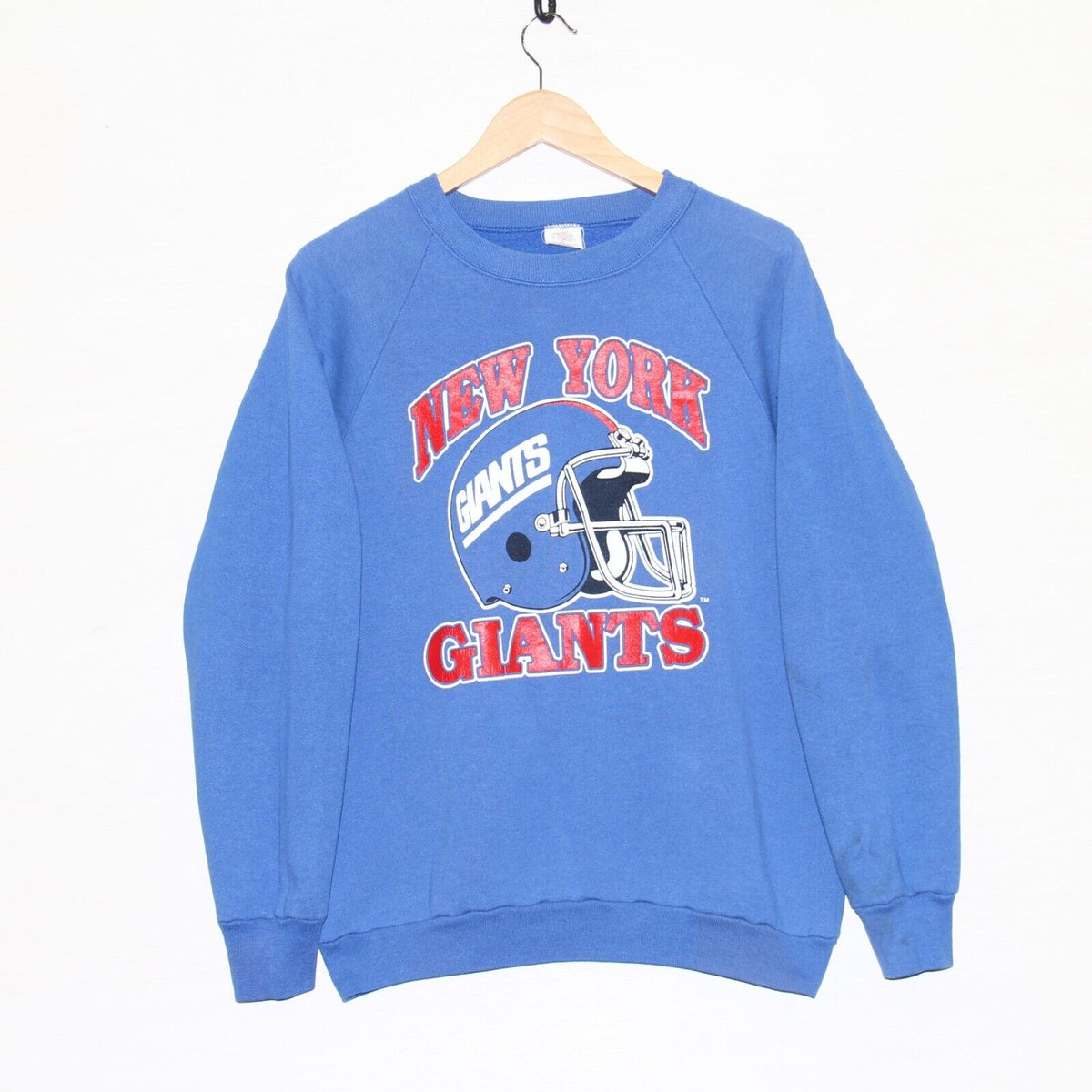 ASOS DESIGN Tall oversized long sleeve T-shirt NFL New York Giants in blue